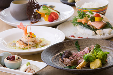 美味しいと評判のお夕食のメニュー一例