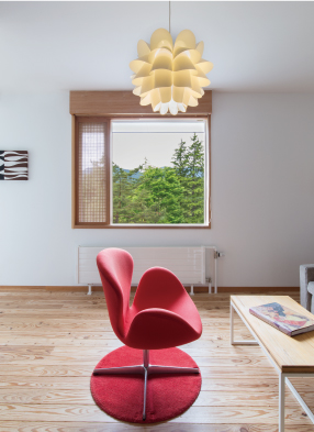 北欧スタイルの客室