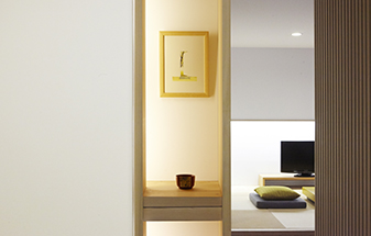 ホテリアアルトの木のぬくもりを感じる洗練された客室